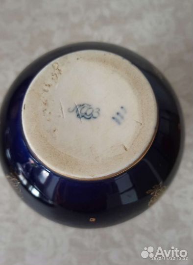 Фарфоровая вазочка СССР, лфз, 60-года