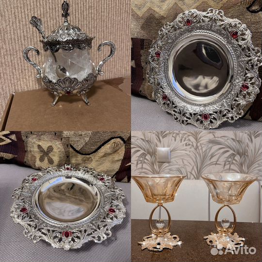 Сахарница и ваза / блюдо Marquis/ креманки