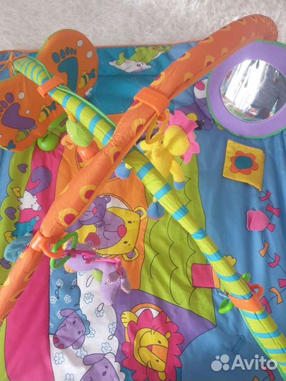 Развивающий коврик tiny love зоосад