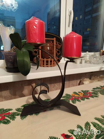 Подсвечник кованый. Винтаж