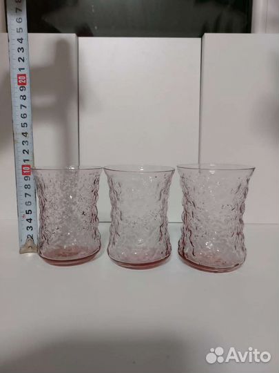 Фужеры из цветного стекла времен СССР