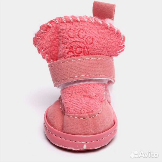 Ботинки зимние меховые для собак