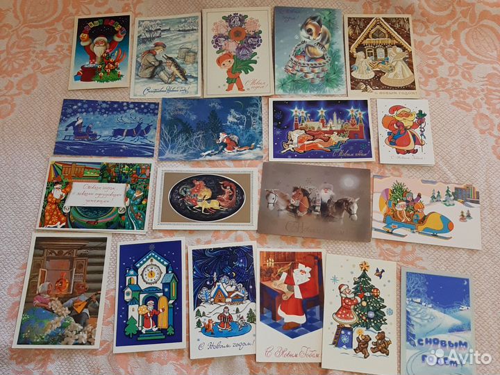 Открытки новогодние СССР