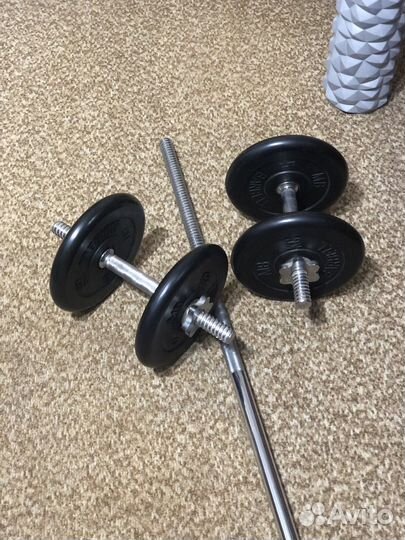 Набор штанга и гантели