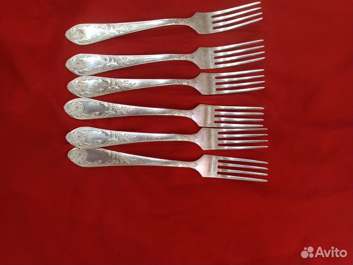 Мельхиор столовые приборы зиш
