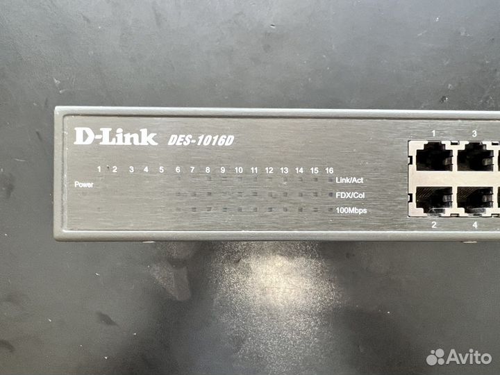 Коммутатор D-Link DES-1016D