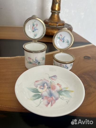 Английский фарфор шкатулки блюдце для колец