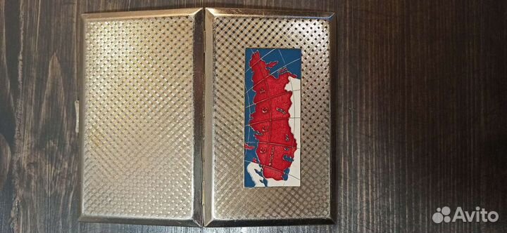 Портсигар карта СССР