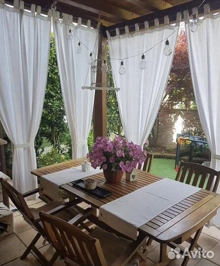 Уличные шторы для беседок (Оксфорд 600 пу)