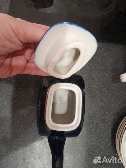 Заварочный чайник кобальт Гжель