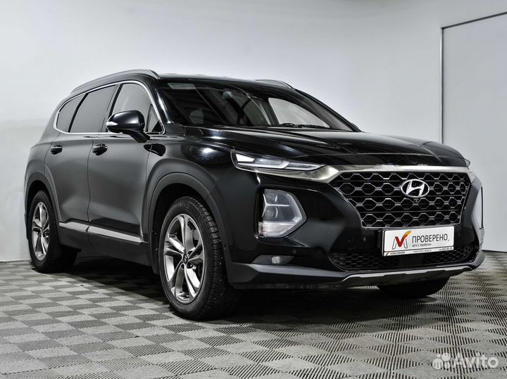 Hyundai Santa Fe 2.2 AT, 2018, 174 146 км