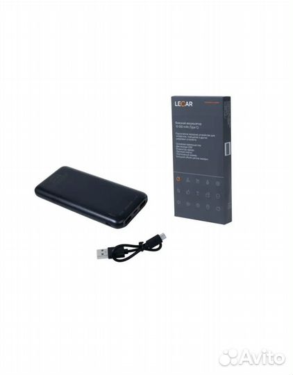 Power bank Внешний аккумулятор lecar 10 000 mAh