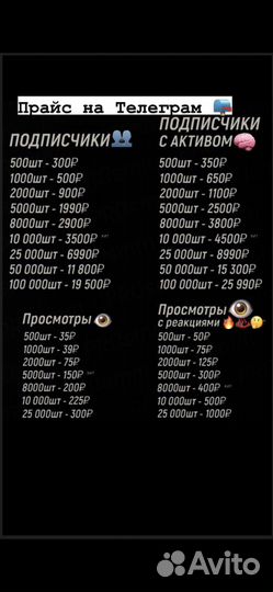 Накрутка подписчиков, лайков, соц сети