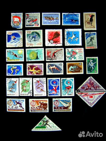 Спорт-Космос-кпсс-Ленин-другие - марки 60-х - СССР