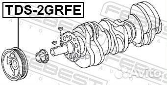 Шкив коленвала 2grfe TDS2grfe Febest