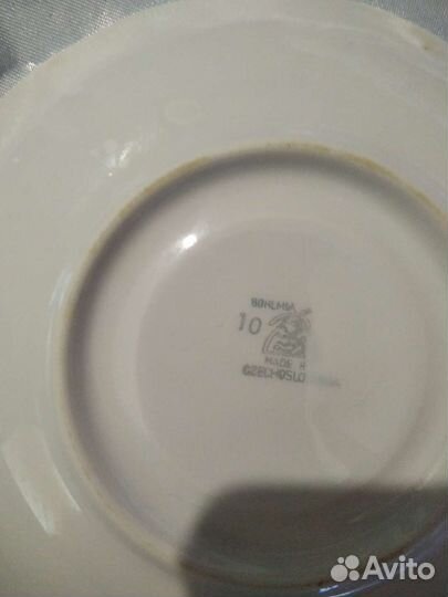 Сервиз Bogemia Чехия Мейсенский букет