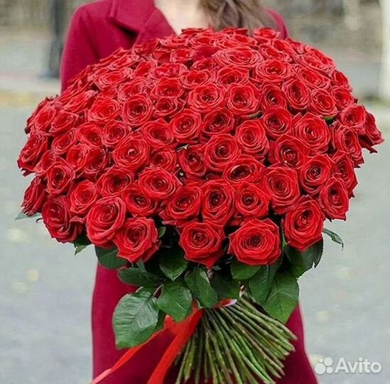 Высокие розы Букеты с доставкой