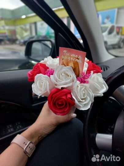 Букет цветы из мыла