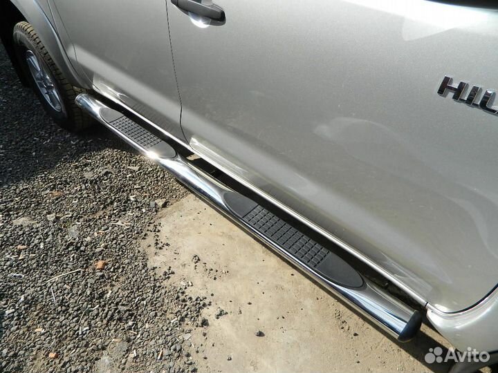 Пороги овал toyota hilux, 2006-2015