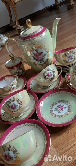 Сервиз чайный роза фортуна гдр на 8 персон