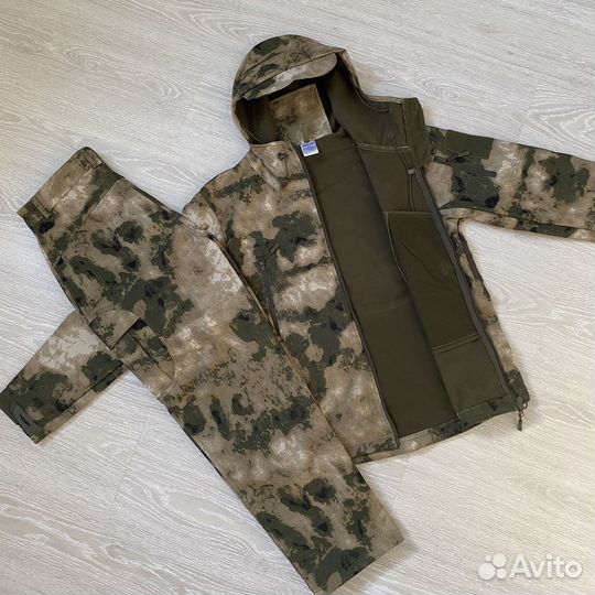 Тактический костюм Softshell Мох, (Софт шелл)
