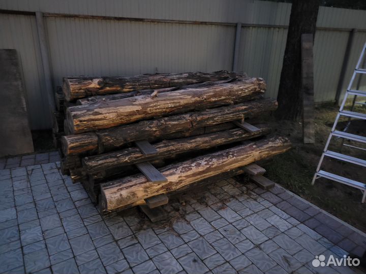 Столбы для забора деревянные