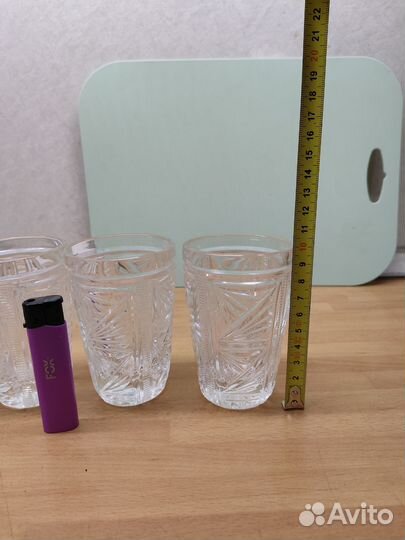 Набор хрустальных стаканов бокалов