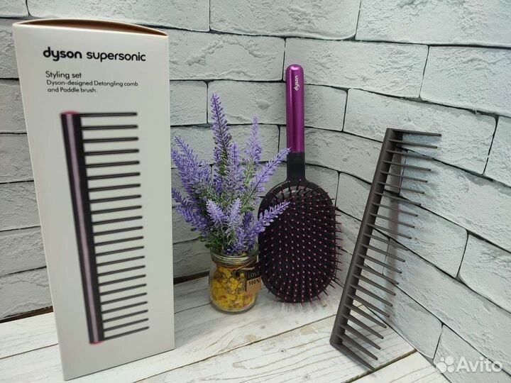 Расческа-выпрямитель dyson 2в1