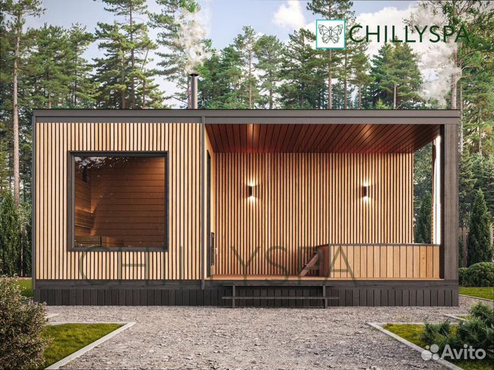 Модульная баня с фуракко с доставкой