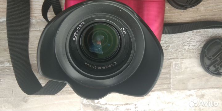 Sony nex c3 c блендой,красный