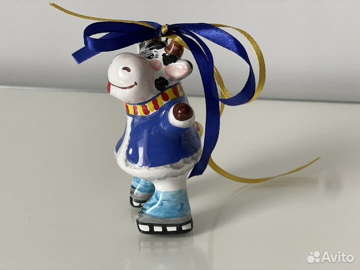 Новогодняя игрушка керамика