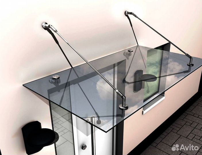 Навес из стекла