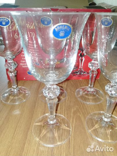 Бокалы богемское стекло