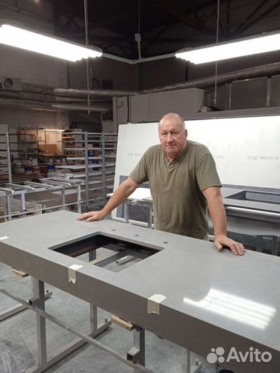 Изготовление столешниц из листового камня