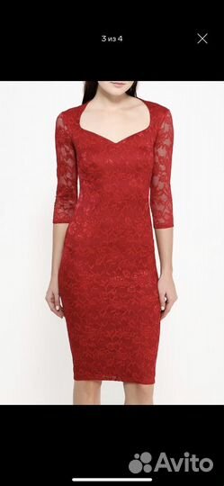 Платье праздничное красное