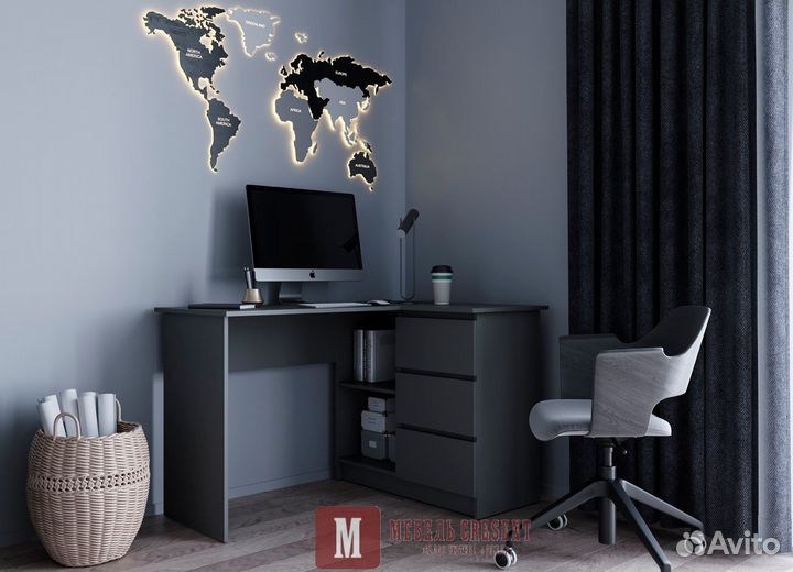 Угловой компьютерный стол Мори