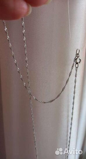 Серебряные цепи 60 см