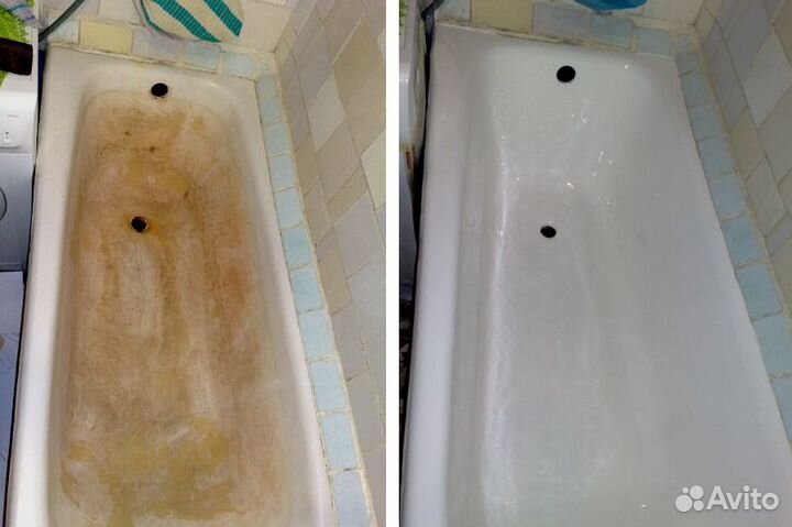 Реставрация ванны. Жидким акрилом