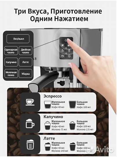 Кофемашина jassy 19 бар Эспрессо Cafetera JS-100