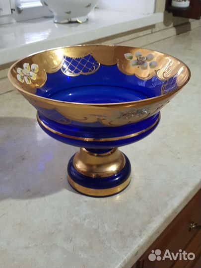 Ваза для фруктов богемия