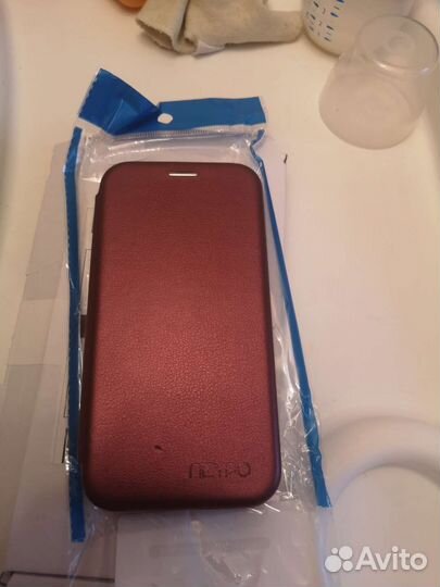 Чехол-книжка для huawei P20 Lite (бордовый)