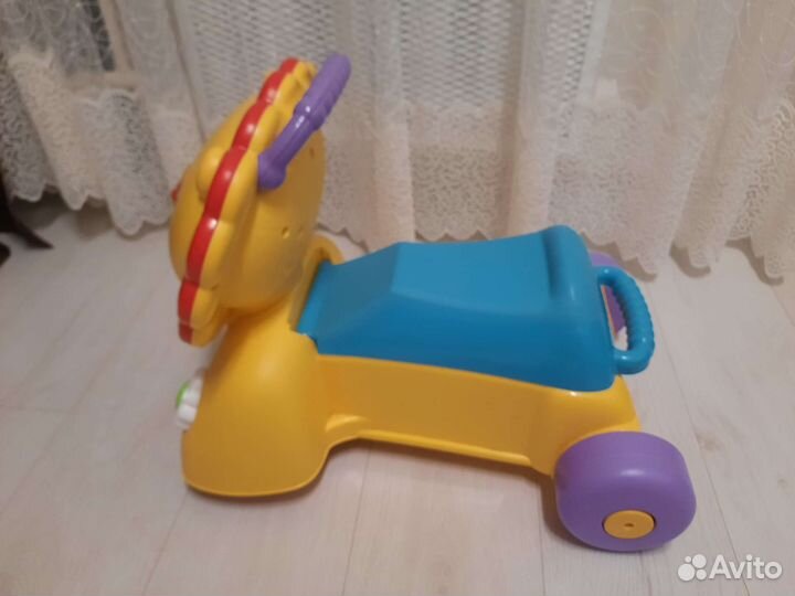Каталка-ходунки львенок fisher price