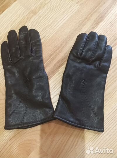 Перчатки женские кожаные