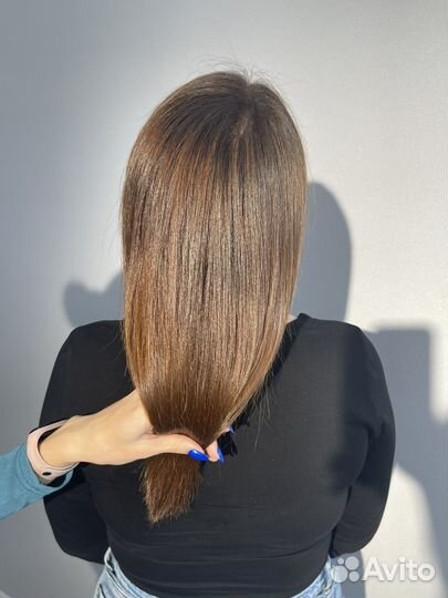 Кератиновое выпрямление волос