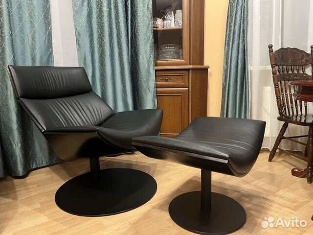 Кресло кожаное с подставкой для ног купить в Москве | Товары для дома и ...