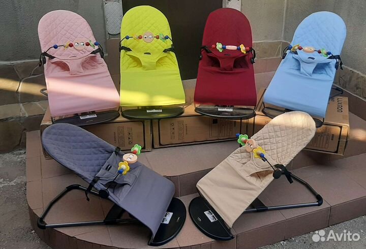 Шезлонг качалка от 0 до 15 кг (отличный Подарок)