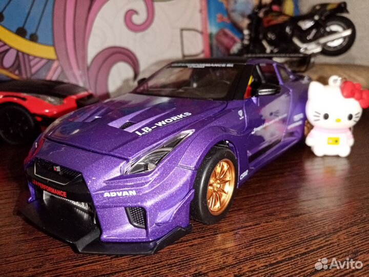 Развивающий автомобиль игрушка. Ниссан GTR