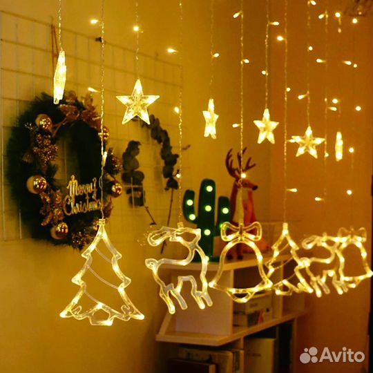 Гирлянды оптом. Гирлянда Символы рождества оптом