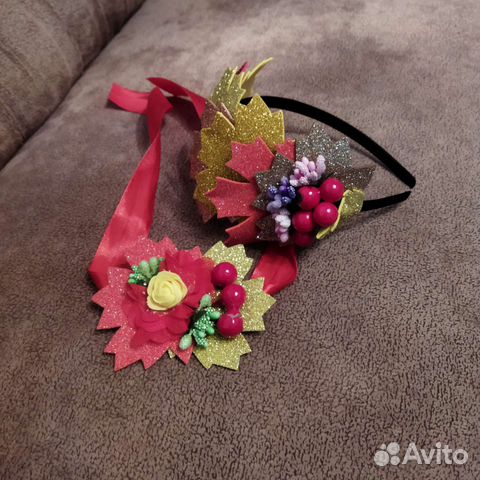 Ободок и браслет на осенний утренник