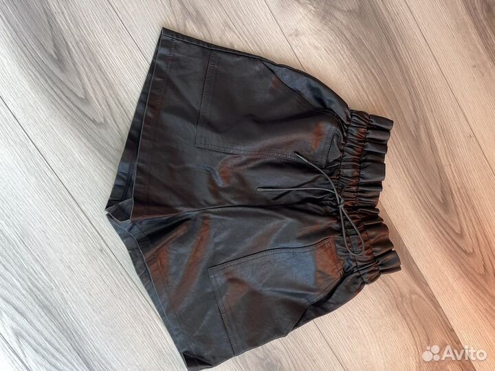 Шорты экокожа женские